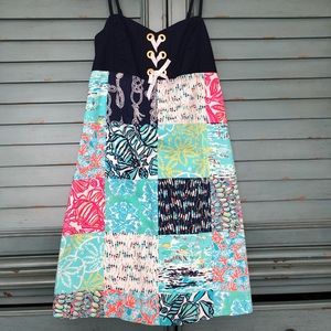 Lilly Pulitzer patchwork dress Size 2